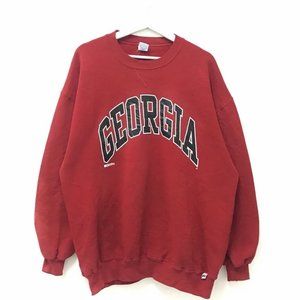 Vintage 90s University of Georgia Crewneck Spellout Georgia Sweatshirt